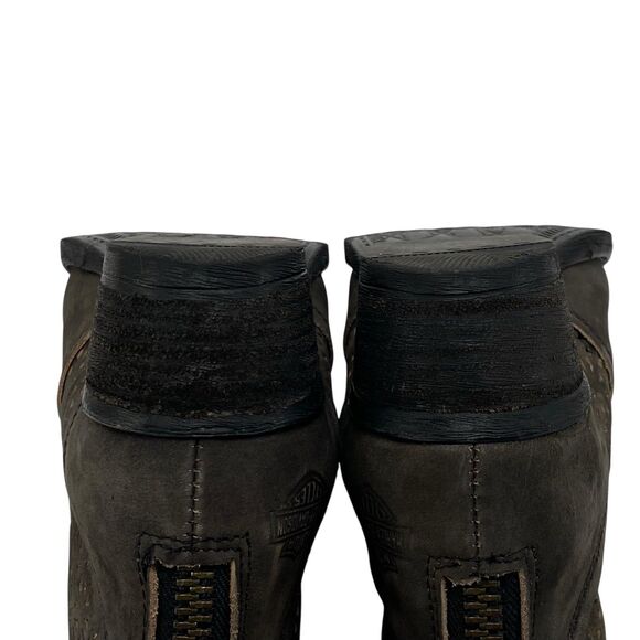 Harley Davidson Liam Western Boots Biker Shoes Womens Sz 8 Distressed (HF15) - Picture 10 of 10